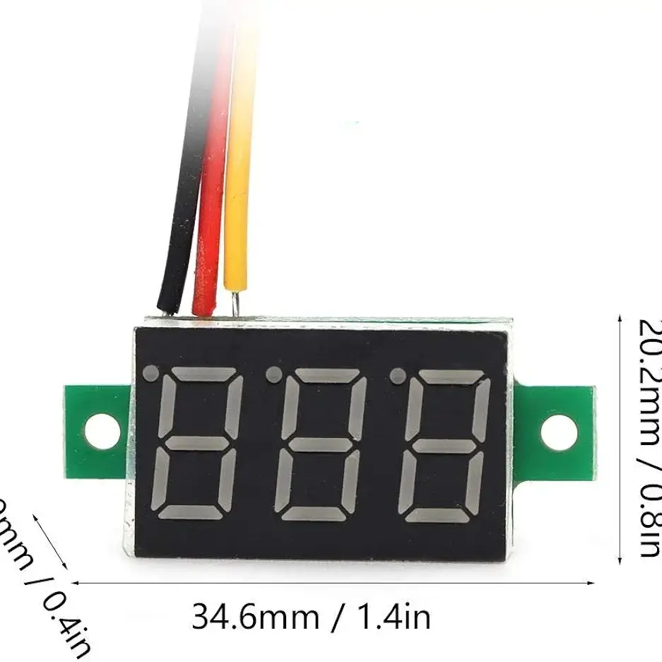 Mini Voltimetro 0-100v de 3 cables's photo #1