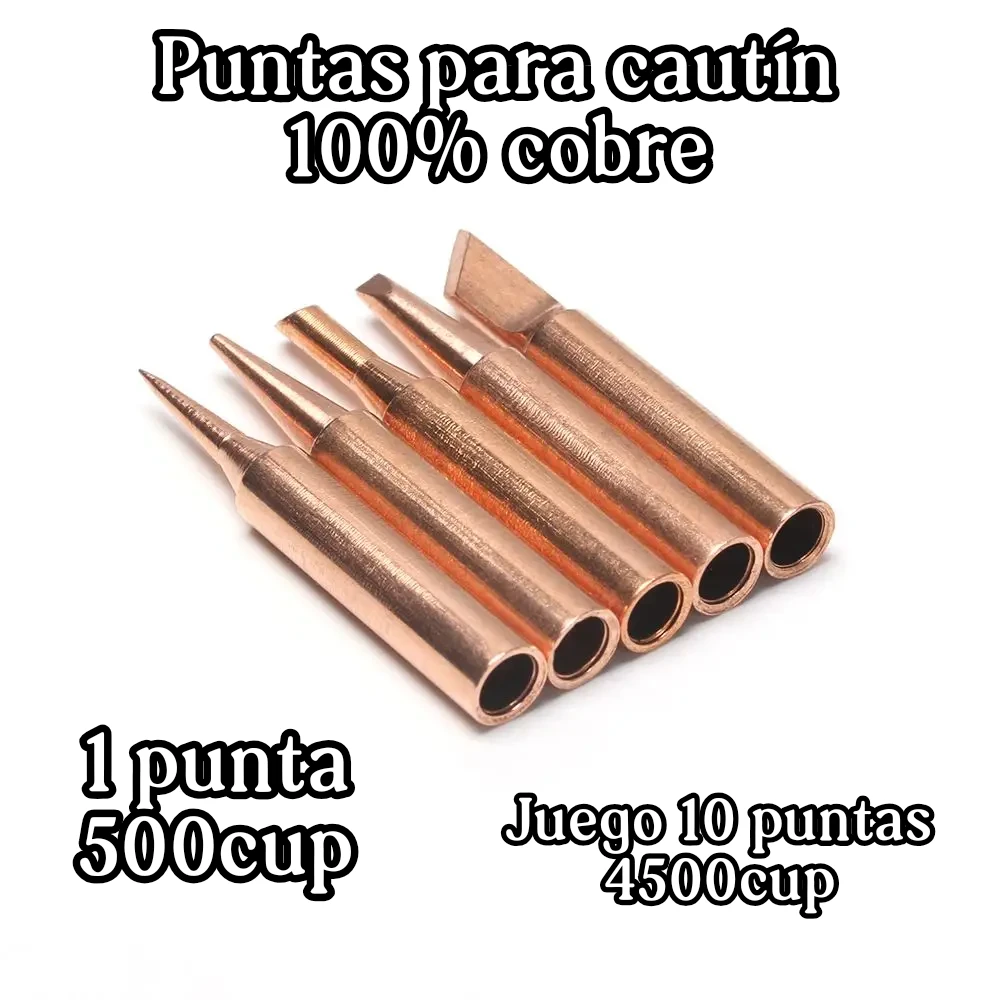 Juego 10 puntas cautín cobre puro's foto | Belinda Electrónica |  BizneCubano