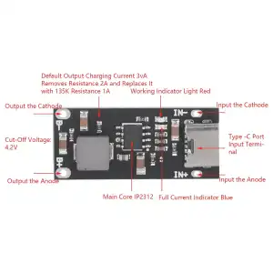 Cargador conmutado IP2312 3A miniatura 2