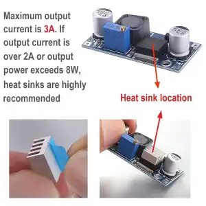 Reductor de voltaje ajustable 3A miniatura 2