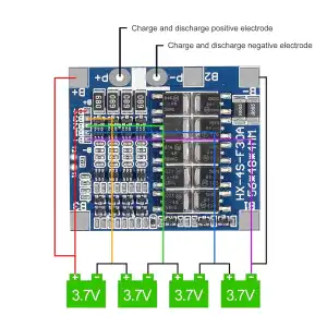 BMS 4S 30A 12.8v LifePo4 miniatura 2