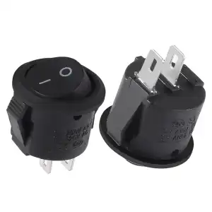 Mini Interruptor basculante redondo miniatura 1
